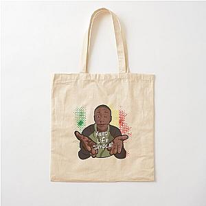 Khaby Lame Art - Keep Life Simple! Cotton Tote Bag