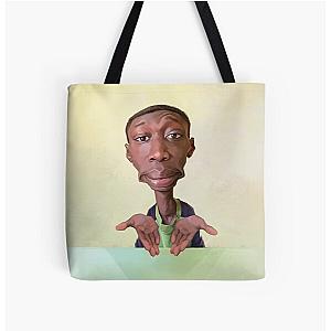 Khaby Lame Caricature All Over Print Tote Bag