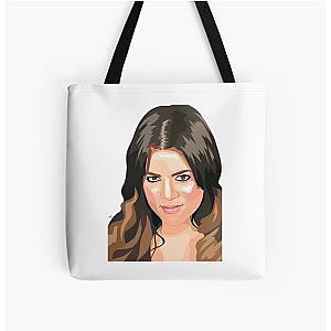 Khloe Kardashian Mugshot All Over Print Tote Bag