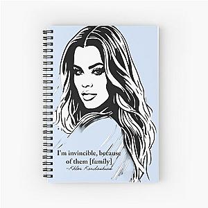 Khloe Kardashian Quotes from Kardashians Season 3 - Fan art Spiral Notebook