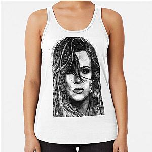 Khloe Kardashian Drawing Racerback Tank Top