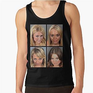 Paris Hilton, Lindsay Lohan, Nicole Richie, Khloe Kardashian mugshot Tank Top