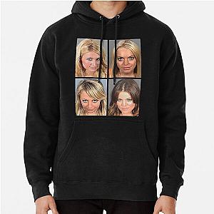 Paris Hilton, Lindsay Lohan, Nicole Richie, Khloe Kardashian mugshot Pullover Hoodie