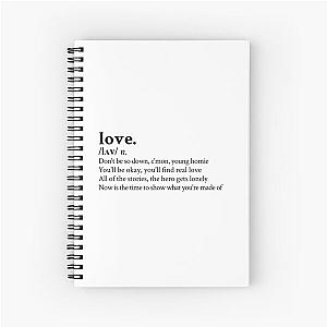 Love. by Kid Cudi Spiral Notebook