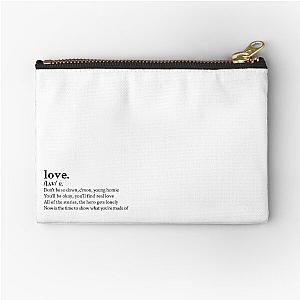 Love. by Kid Cudi Zipper Pouch