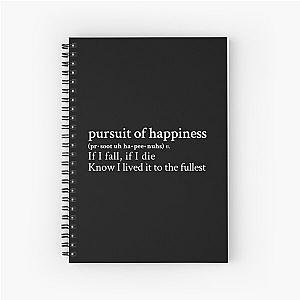 Pursuit of Happiness by Kid Cudi feat MGMT Spiral Notebook