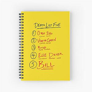 Kill Bill Quentin Tarantino List Spiral Notebook