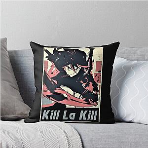 Retro Design Ryuko Kill La Kill Anime Throw Pillow