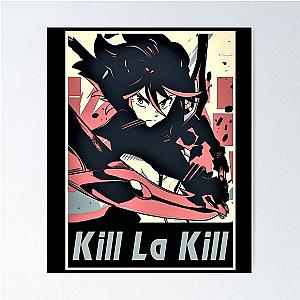 Retro Design Ryuko Kill La Kill Anime Manga Poster