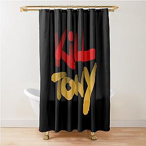 Kill Tony Podcast Logo In Watercolor Shower Curtain