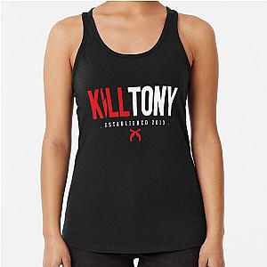 kill tony merch Official Kill Tony Racerback Tank Top