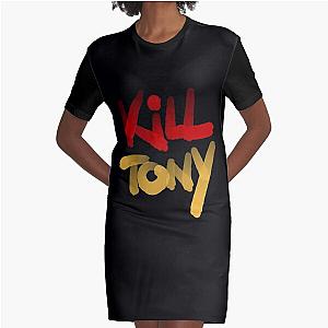 Kill Tony Podcast Logo In Watercolor Graphic T-Shirt Dress