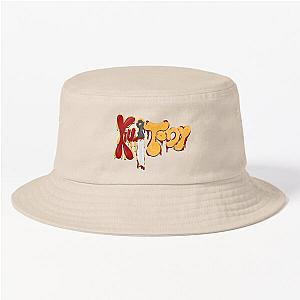 Kill Tony Bubble Logo With a Knife in Red & Yellow Theme Bucket Hat