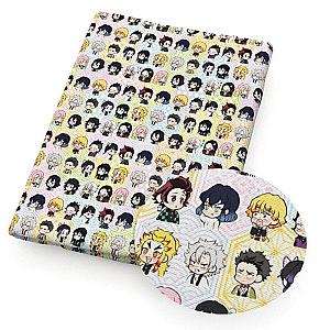 Kimetsu no Yaiba Fabric  Cute Characters Demon Slayer Storeandise Demon Slayer Store