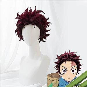 Kimetsu no Yaiba Cosplay Tanjiro Wig Demon Slayer Storeandise Demon Slayer Store