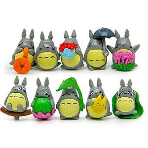 Mini Totoro Figure Toy Set 10pcs/lot