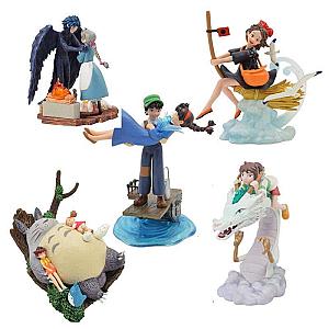 Studio Ghibli Figures 5pcs/lot 7.5-10.5CM