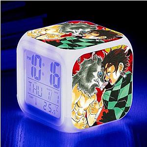 Kimetsu no Yaiba Clock  -  Tanjiro vs Inosuke Demon Slayer Storeandise Demon Slayer Store