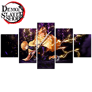 Kimetsu no Yaiba Canvas Zenitsu Demon Slayer Storeandise Demon Slayer Store