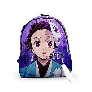 Kimetsu no Yaiba Backpack  -  Tanjiro Wisteria Flowers Demon Slayer Storeandise Demon Slayer Store