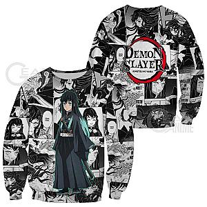 Kimetsu no Yaiba Sweatshirts - Muichiro Tokito Manga Insipiration Sweatshirt Demon Slayer Store