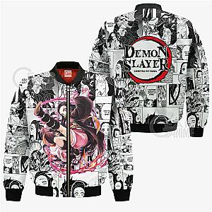 Kimetsu no Yaiba Store - Nezuko Kamado Jacket Anime Mix Manga Kimetsu no Yaiba Merch Demon Slayer Store