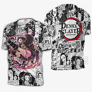 Kimetsu no Yaiba Store - Nezuko Kamado T-Shirt Anime Mix Manga Kimetsu no Yaiba Merch Demon Slayer Store