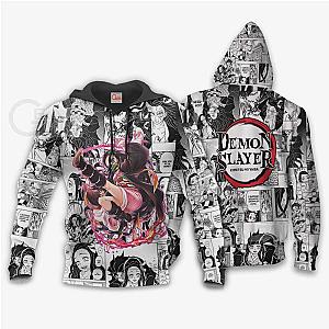 Kimetsu no Yaiba Store - Nezuko Kamado Hoodie Anime Mix Manga Kimetsu no Yaiba Merch Demon Slayer Store