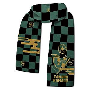 Kimetsu no Yaiba Store - Tanjiro Kamado Scarf Kimetsu no Yaiba Merch Demon Slayer Store