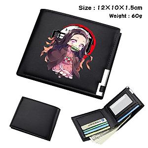 Kimetsu no Yaiba Store - Nezuko Kamado Black Wallet Bifold Leather Demon Slayer Store