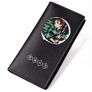 Kimetsu no Yaiba Store - Kimetsu no Yaiba Tanjiro Kamado Long Leather Wallet Kimetsu no Yaiba Merch Demon Slayer Store