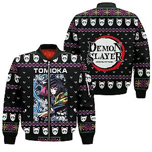 Kimetsu no Yaiba Store - Giyu Tomioka Ugly Christmas Jacket Demon Slayer Store