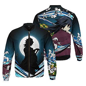 Kimetsu no Yaiba Store - Giyu Water Style Bomber Jacket Demon Slayer Store