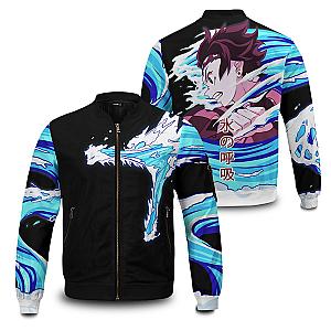 Kimetsu no Yaiba Store - Tanjiro Water Style Bomber Jacket Demon Slayer Store