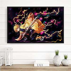 Kimetsu no Yaiba Store - Fire and Thunder Breathing 3D Transition Canvas Demon Slayer Store