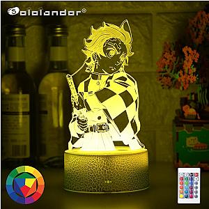 Kimetsu no Yaiba Store - Tanjiro Kamado 3D Night Lamp Kimetsu no Yaiba Merch Demon Slayer Store