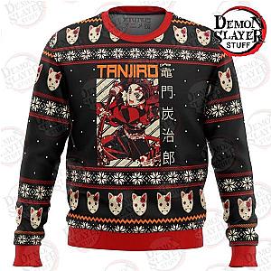 Kimetsu no Yaiba Sweaters -  Tanjiro Premium Ugly Christmas Sweater Kimetsu no Yaiba Merch Demon Slayer Store