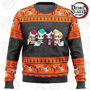 Kimetsu no Yaiba Sweaters -  Chibi Premium Ugly Christmas Sweater Kimetsu no Yaiba Merch Demon Slayer Store