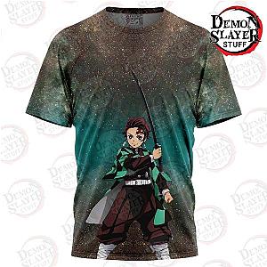 Kimetsu no Yaiba Store - Astral Aura Tanjiro  T-Shirt Kimetsu no Yaiba Merch Demon Slayer Store