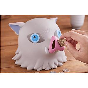 Kimetsu no Yaiba Store - Funny Hashibira Inosuke Piggy Bank Kimetsu no Yaiba Merch Demon Slayer Store