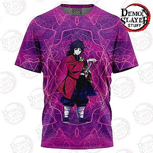 Kimetsu no Yaiba Store - Vector Glow Tanjiro  T-Shirt Kimetsu no Yaiba Merch Demon Slayer Store