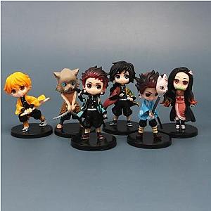 Kimetsu no Yaiba Store - 6pcs Action Figures PVC Toys Kimetsu no Yaiba Merch Demon Slayer Store