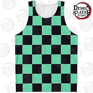 Kimetsu no Yaiba Store - Tanjiro Kamado Classic Tank Top Kimetsu no Yaiba Merch Demon Slayer Store