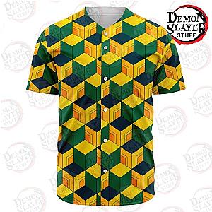 Kimetsu no Yaiba Store - Giyu Tomioka 3D Baseball Jersey Kimetsu no Yaiba Merch Demon Slayer Store