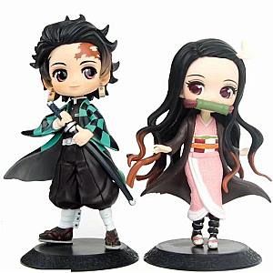 Kimetsu no Yaiba Store - 16cm   Kimetsu No Yaiba Nezuko &amp; Tanjirou Kimetsu no Yaiba Merch Demon Slayer Store