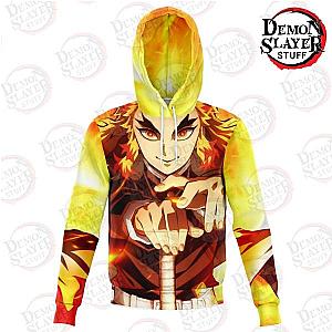 Kimetsu no Yaiba Hoodies - Kyojuro Rengoku Hoodie New Design No.1 Kimetsu no Yaiba Merch Demon Slayer Store