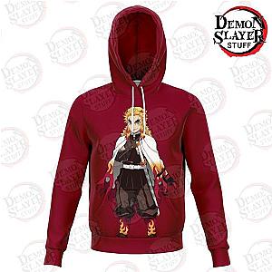 Kimetsu no Yaiba Hoodies - Kyojuro Rengoku Red Hoodie Demon Slayer Store