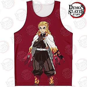 Kimetsu no Yaiba Store - Kyojuro Rengoku 3D Tank Top Kimetsu no Yaiba Merch Demon Slayer Store