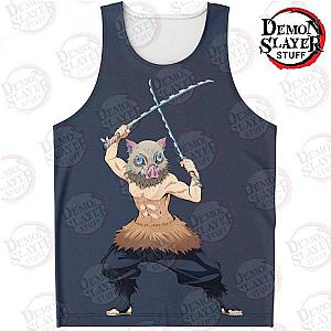 Kimetsu no Yaiba Store - Hashibira Inosuke Tank Top Kimetsu no Yaiba Merch Demon Slayer Store