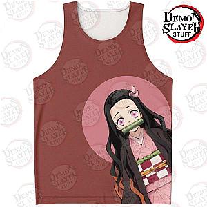 Kimetsu no Yaiba Store - Nezuko Kamado Tank Top New Design Kimetsu no Yaiba Merch Demon Slayer Store